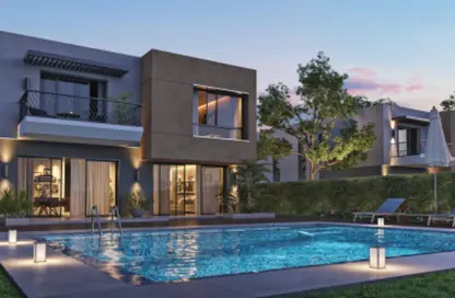 Twin House - 3 Bedrooms - 4 Bathrooms for sale in Swan Lake Residence - 5th Settlement Compounds - The 5th Settlement - New Cairo City - Cairo