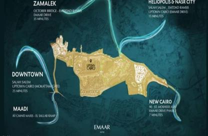 Apartment - 3 Bedrooms - 4 Bathrooms for sale in The Fourteen Golf Residences - Uptown Cairo - Mokattam - Cairo