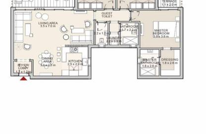 Apartment - 3 Bedrooms - 2 Bathrooms for sale in Garden Residence - Hyde Park - New Cairo City - Cairo