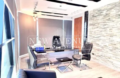 Office Space - 2 Bedrooms - 1 Bathroom for rent in Cairo Business Plaza - North Teseen St. - The 5th Settlement - New Cairo City - Cairo