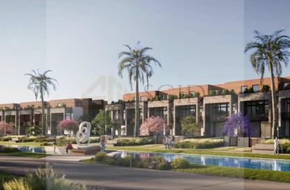 Townhouse - 3 Bedrooms - 3 Bathrooms for sale in Belong Villa Community - Al Wahat Road - 6 October City - Giza