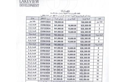 Apartment - 2 Bedrooms - 3 Bathrooms for sale in Lake View Residence 2 - 5th Settlement Compounds - The 5th Settlement - New Cairo City - Cairo