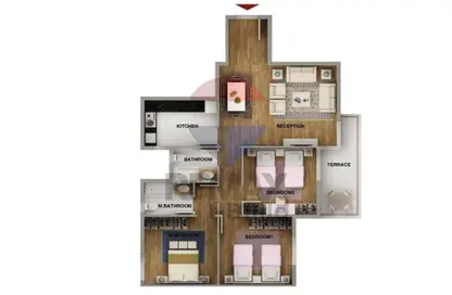 شقة - 3 غرف نوم - 2 حمامات للبيع في ماونتن فيو أي سيتي أكتوبر - كمبوندات 6 أكتوبر - مدينة 6 أكتوبر - الجيزة