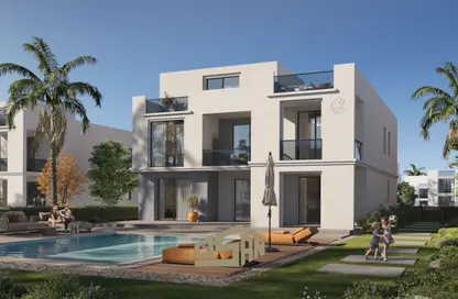 منزل مزدوج - 4 غرف نوم - 4 حمامات للبيع في كي أوف جرينز - مدينة زايد الجديدة - الشيخ زايد - الجيزة