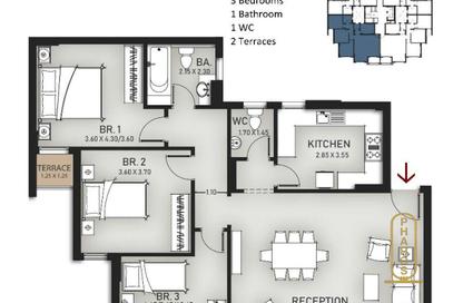 Apartment - 3 Bedrooms - 2 Bathrooms for sale in Vee Sawari - Waterfront - Sawary - Alexandria Compounds - Alexandria