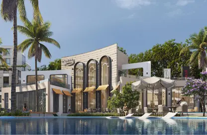 Apartment - 2 Bedrooms - 2 Bathrooms for sale in Tesla Residence - Al Wahat Road - 6 October City - Giza