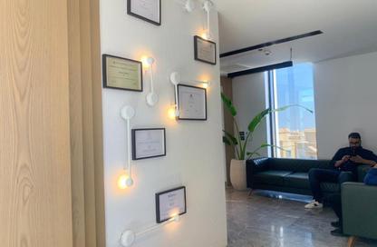 Office Space - Studio - 5 Bathrooms for rent in The Water Way - North Investors Area - New Cairo City - Cairo