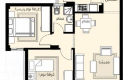 Apartment - 2 Bedrooms - 1 Bathroom for sale in Madinaty - Cairo