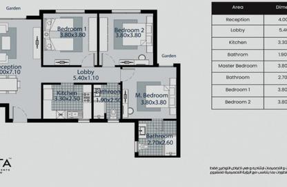 Apartment - 3 Bedrooms - 3 Bathrooms for sale in BETA Residence - Hadayek October - 6 October City - Giza