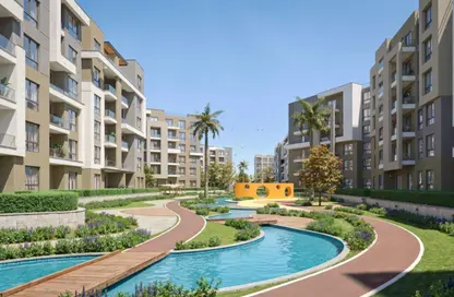 Apartment - 2 Bedrooms - 2 Bathrooms for sale in Sun Capital - Fayoum Desert road - 6 October City - Giza