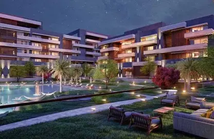 Apartment - 1 Bedroom - 2 Bathrooms for sale in Aljazi Marriott Residences - Mohamed Naguib Axis - North Investors Area - New Cairo City - Cairo