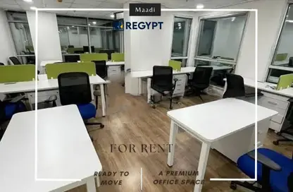 Office Space - 5 Bedrooms - 3 Bathrooms for rent in Zahraa Al Maadi St. - Degla - Hay El Maadi - Cairo
