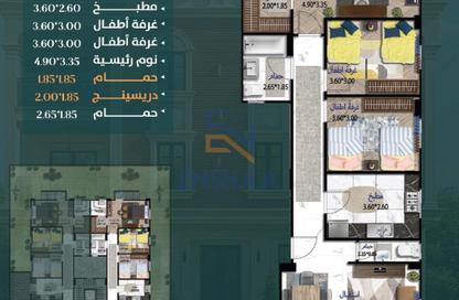 Apartment - 3 Bedrooms - 3 Bathrooms for sale in North Rehab - New Cairo City - Cairo Apartment - 3 Bedrooms - 3 Bathrooms for sale in North Rehab - New Cairo City - Cairo