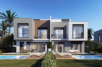 Twin House - 4 Bedrooms - 4 Bathrooms for sale in Lake West 3 - Sheikh Zayed Compounds - Sheikh Zayed City - Giza