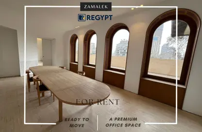 Office Space - 5 Bedrooms - 6 Bathrooms for rent in Bahaa Eldeen Krakoush St. - Zamalek - Cairo