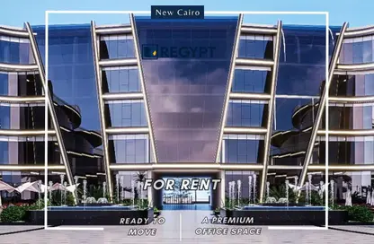 Office Space - Studio - 6 Bathrooms for rent in V90 - North Teseen St. - The 5th Settlement - New Cairo City - Cairo