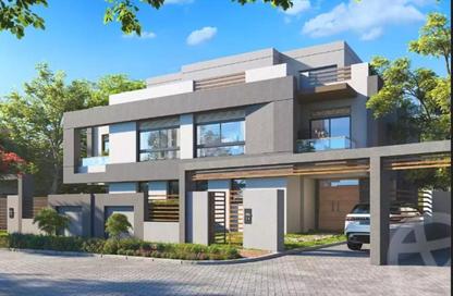 Twin House - 4 Bedrooms - 4 Bathrooms for sale in Bleu Vert - New Capital Compounds - New Capital City - Cairo