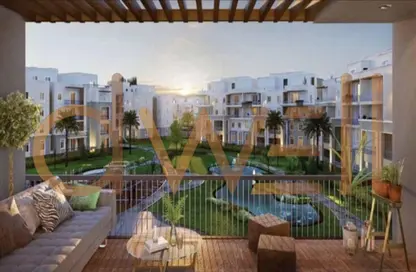 Apartment - 2 Bedrooms - 1 Bathroom for sale in Elan - Cairo Gate - Sheikh Zayed Compounds - Sheikh Zayed City - Giza