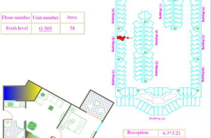 Apartment - 1 Bedroom - 1 Bathroom for sale in Al Ahyaa District - Hurghada - Red Sea