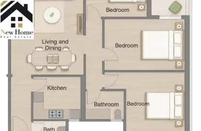 شقة - 3 غرف نوم - 3 حمامات للبيع في محور جمال عبد الناصر - مدينة 6 أكتوبر - الجيزة