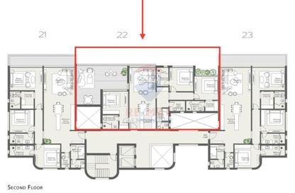 Apartment - 3 Bedrooms - 5 Bathrooms for sale in Seashell - Ras Al Hekma - North Coast