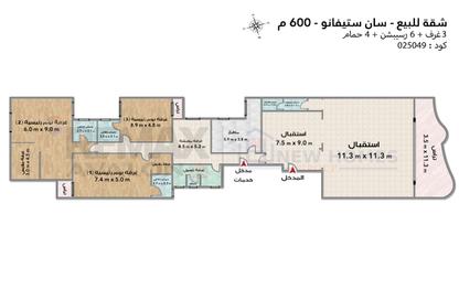 Apartment - 3 - 4 for sale in San Stefano - Hay Sharq - Alexandria