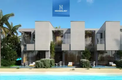 تاون هاوس - 3 غرف نوم - 3 حمامات للبيع في ازها الساحل الشمالي - راس الحكمة - الساحل الشمالي