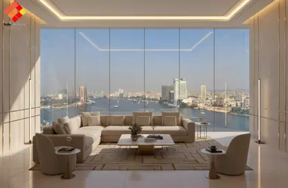 Apartment - 4 Bedrooms - 6 Bathrooms for rent in Nile Corniche St. - Al Agouza - Giza Apartment - 4 Bedrooms - 6 Bathrooms for rent in Nile Corniche St. - Al Agouza - Giza