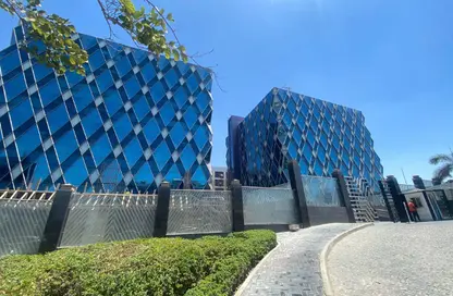 Office Space - 2 Bedrooms - 2 Bathrooms for rent in Cairo Business Plaza - North Teseen St. - The 5th Settlement - New Cairo City - Cairo