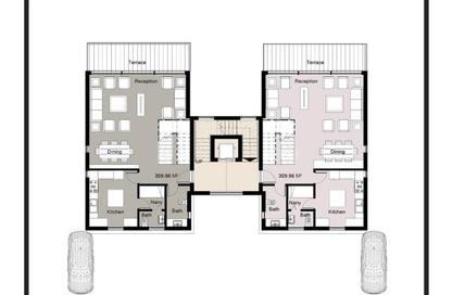 Duplex - 3 Bedrooms - 4 Bathrooms for sale in Palm Hills - Alexandria Compounds - Alexandria