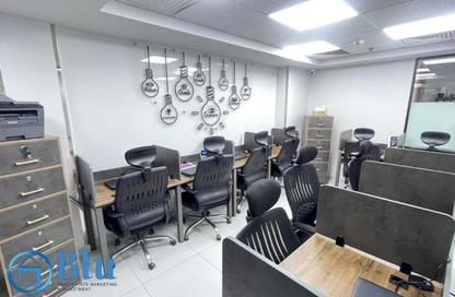 Office Space - Studio - 2 Bathrooms for rent in Business Plus - North Teseen St. - The 5th Settlement - New Cairo City - Cairo