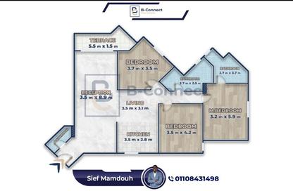 شقة - 3 غرف نوم - 3 حمامات للبيع في سكاي لاين - سموحة - حي شرق - الاسكندرية