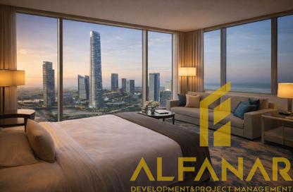 Hotel Apartment - 1 Bedroom - 1 Bathroom for sale in Double Two Tower - Central Business District - New Capital City - Cairo