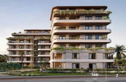 Apartment - 2 Bedrooms - 2 Bathrooms for sale in Crescent Walk - 5th Settlement Compounds - The 5th Settlement - New Cairo City - Cairo