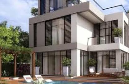 Twin House - 4 Bedrooms - 5 Bathrooms for sale in Saada Compound - New Cairo City - Cairo