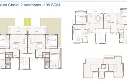 Chalet - 2 Bedrooms - 3 Bathrooms for sale in Youd - Ras Al Hekma - North Coast