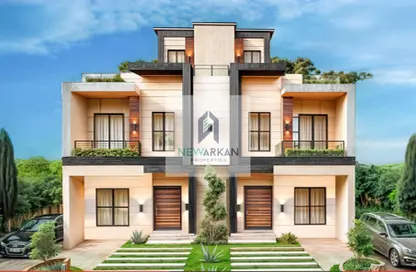 تاون هاوس - 4 غرف نوم - 3 حمامات للبيع في شارع حوض 8 فرعي - الحزام الاخضر - مدينة 6 أكتوبر - الجيزة