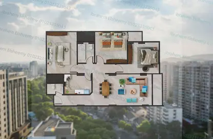 شقة - 3 غرف نوم - 2 حمامات للبيع في البوابة الثالثة القديمة - خفرع - حدائق الاهرام - الجيزة