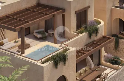 (بنتهاوس  (روف - 4 غرف نوم - 4 حمامات للبيع في راملا - راس الحكمة - الساحل الشمالي