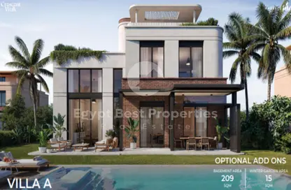 Townhouse - 3 Bedrooms - 3 Bathrooms for sale in Crescent Walk - 5th Settlement Compounds - The 5th Settlement - New Cairo City - Cairo