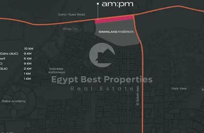 مساحات مكتبية - غرفة نوم - 1 حمام للبيع في سوان ليك ريزيدنس - كمبوندات التجمع الخامس - التجمع الخامس - مدينة القاهرة الجديدة - القاهرة