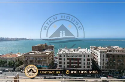 شقة - 4 غرف نوم - 3 حمامات للايجار في طريق الجيش - محطة الرمل - حي وسط - الاسكندرية