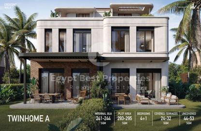 Apartment - 3 - 3 for sale in Crescent Walk - 5th Settlement Compounds - The 5th Settlement - New Cairo City - Cairo
