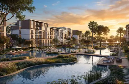 Apartment - 2 Bedrooms - 2 Bathrooms for sale in Tesla Residence - Al Wahat Road - 6 October City - Giza