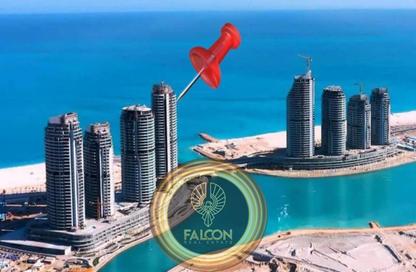 شقة - 2 غرف نوم - 2 حمامات للبيع في نورث ايدج تاورز - مدينة العلمين الجديدة - العلمين - الساحل الشمالي