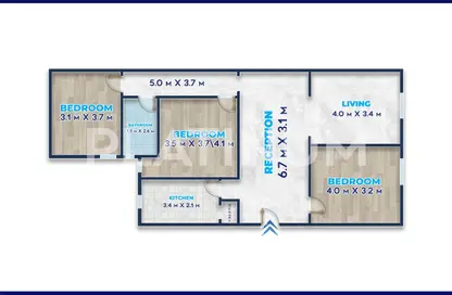 Apartment - 3 Bedrooms - 1 Bathroom for sale in Al Doctor Mohamed Mohamed El Faham St. - Ibrahimia - Hay Wasat - Alexandria