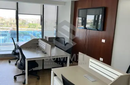 Office Space - 2 Bedrooms - 2 Bathrooms for rent in V90 - North Teseen St. - The 5th Settlement - New Cairo City - Cairo