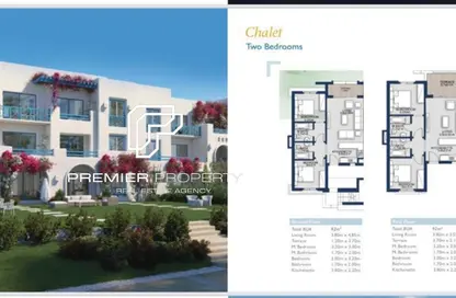 Chalet - 2 Bedrooms - 2 Bathrooms for sale in Mountain View - Ras Al Hekma - North Coast