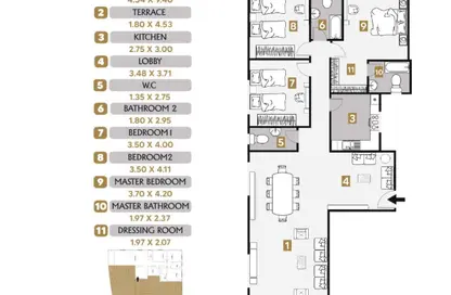 Apartment - 3 Bedrooms - 3 Bathrooms for sale in El Narges Buildings - Al Narges - New Cairo City - Cairo