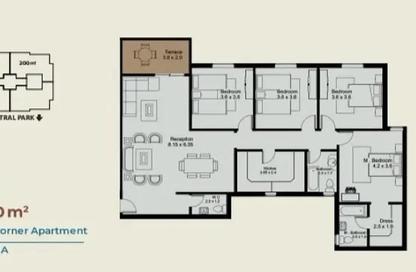 Apartment - 4 Bedrooms - 3 Bathrooms for sale in Nile Boulevard - New Cairo City - Cairo